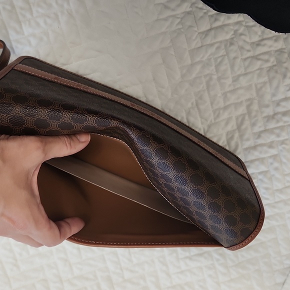 Authentic CELINE Macadam Convertible Shoulder Bag Clutch Purse EUC - Picture 13 of 17